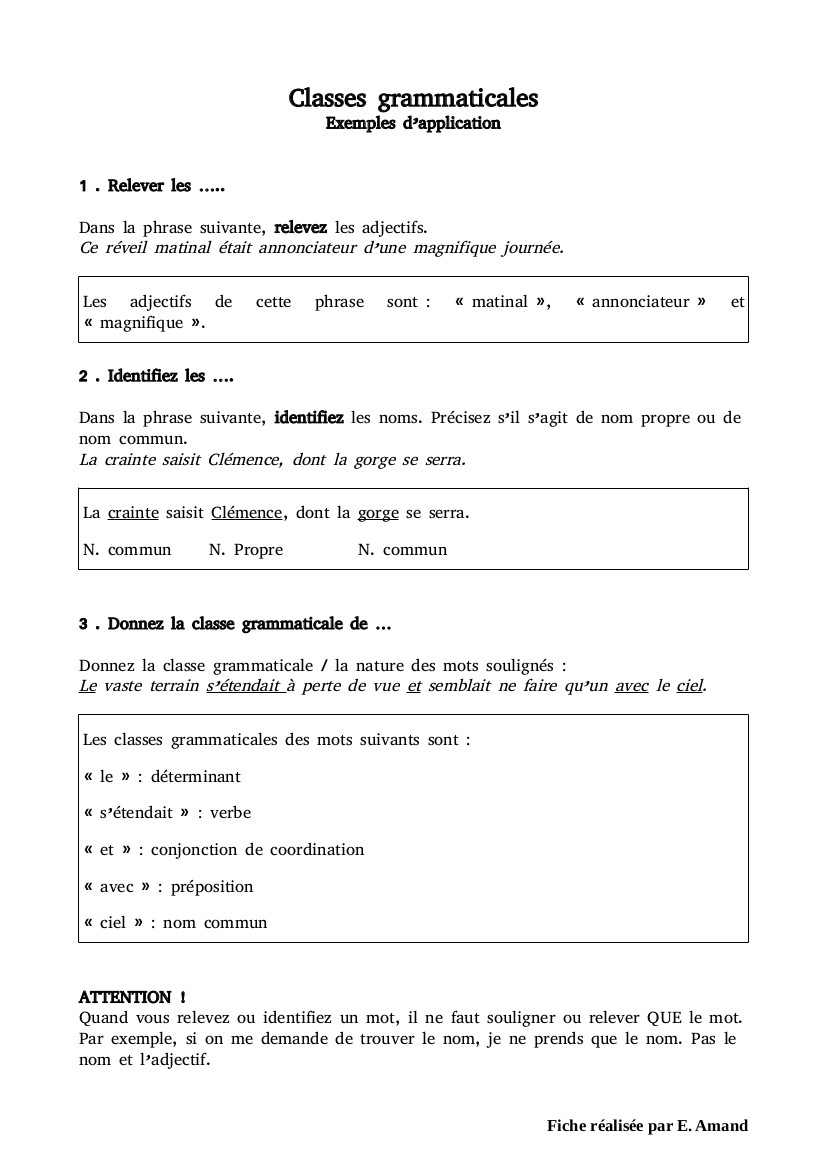 Exemples d'applications